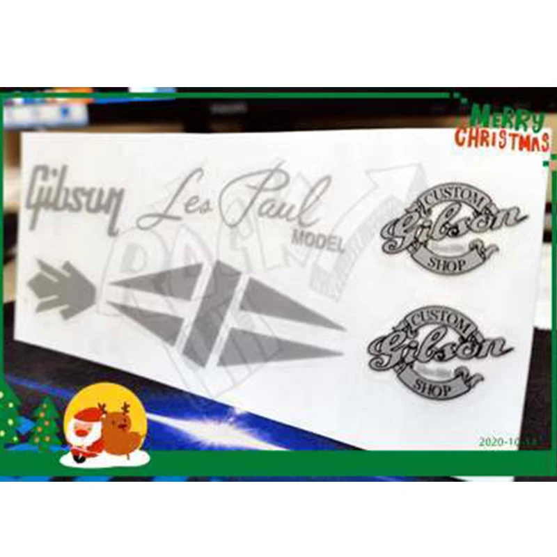 Логотип головы Гибсона переводная наклейка металлическая этикетка |