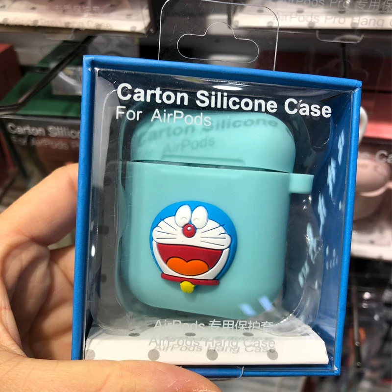 

Doraemon wireless bluetooth protective shell for iPhone airpods1/2 pro3 cute cartoon earphone cover