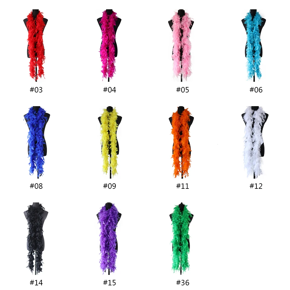 2 м пушистые белые боа из перьев перья индейки марабу свадьбы рождества украшение