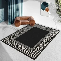 carpet for living room modern black%c2%a0white%c2%a0geometry rectangle home bedroom bedside rug kitchen floor door mat absorb%c2%a0oil%c2%a0area%c2%a0rug