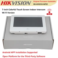 hikvision indoor monitor ds kh9310 wte1 video intercom 7 inch touch screen poe tf card wifi views live original hik connect