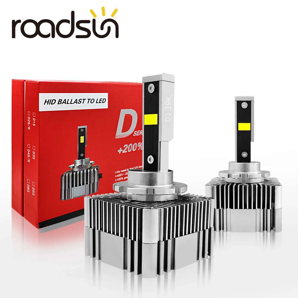 

Автомобильные фары roadsun D1S, D2S, D3S, D4S, D8S, светодиодная лампа Canbus для фар, 12 В, 6000K, D1R, D2R, D4R, 12 В, 6000K, сменный комплект для преобразования HID