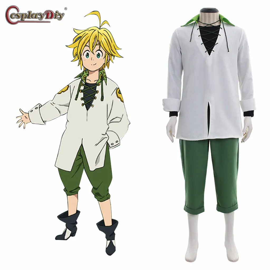 

Cosplaydiy The Seven Deadly Sins Cosplay Anime Dragon's Sin of Wrath Meliodas Costume Uniforms Shirt + Pants Custom Made