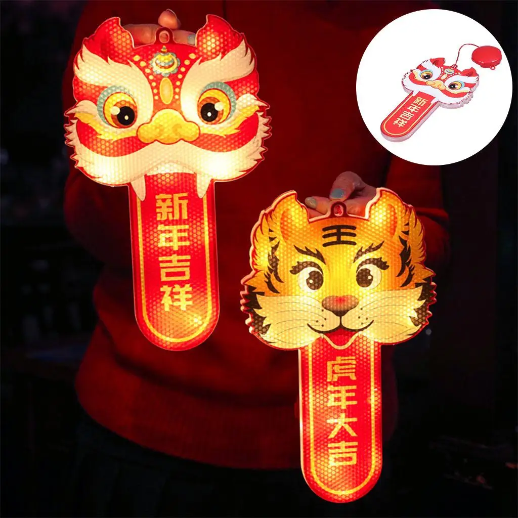 

Светодиодный новогодний подвесной светильник, лампа с китайским фонариком, светящийся праздничный 3d-подвесной присоска для сада, окон, под...