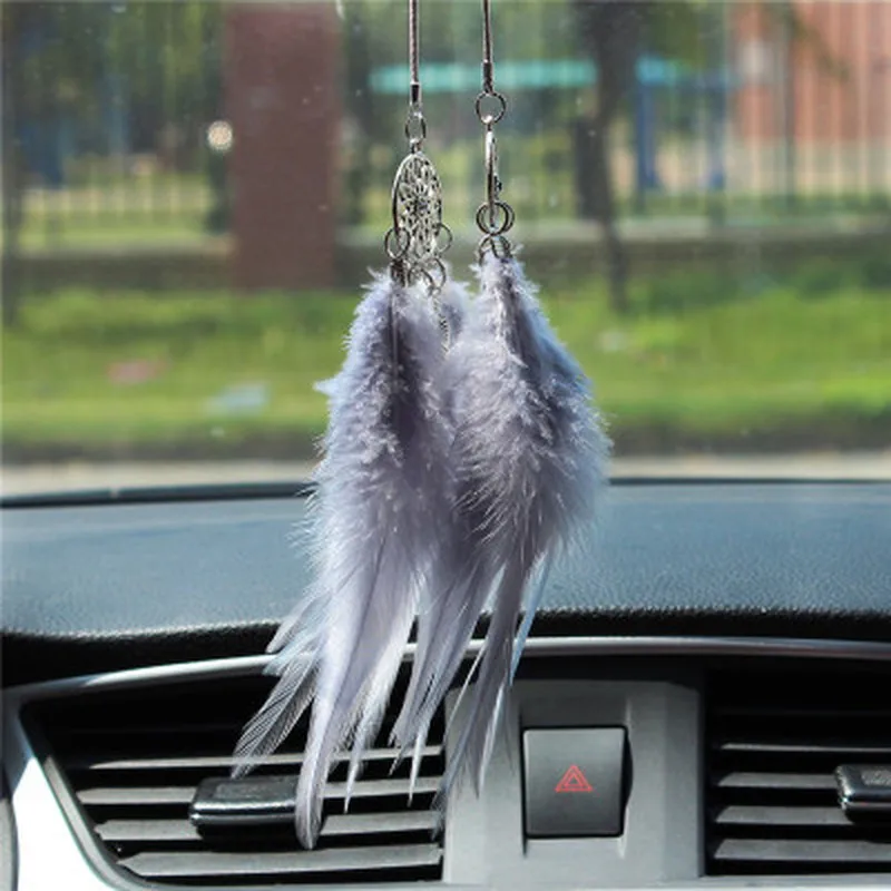2 шт./компл. Ловец снов подвеска автомобиля ветра сыпучий песок перья украшения