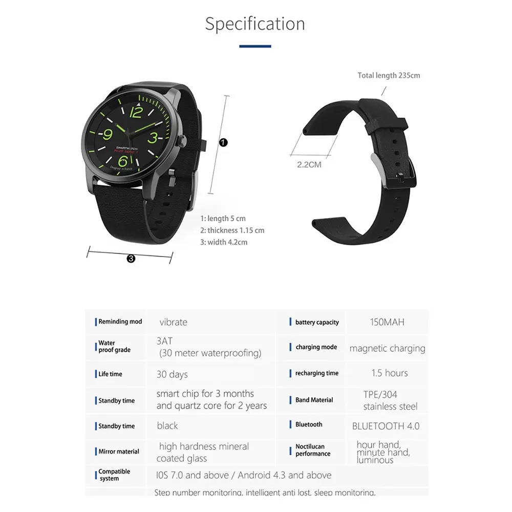 Умные часы S68/S69, модные, круглый экран, Bluetooth, модернизированный, IP68, срок службы, водонепроницаемые, заряжаемые, кварцевые, для мужчин, t, умные часы для мужчин