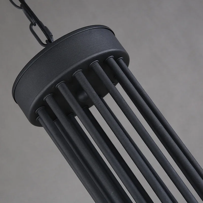 Люстра в стиле индастриал из кованого железа современный подвесной светильник