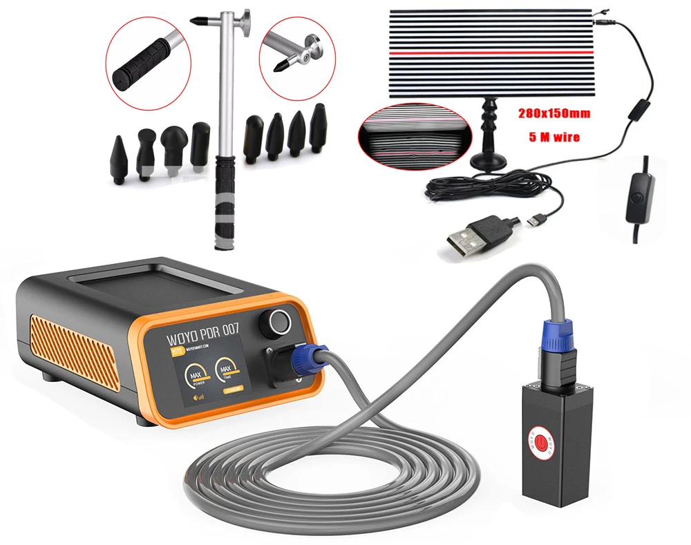 للبيع WOYO PDR007 HOTBOX Pdr أدوات إصلاح دنت الدنت السيارات أداة إصلاح جسم السيارة أطقم إزالة دنت أطقم التعريفي المغناطيسي