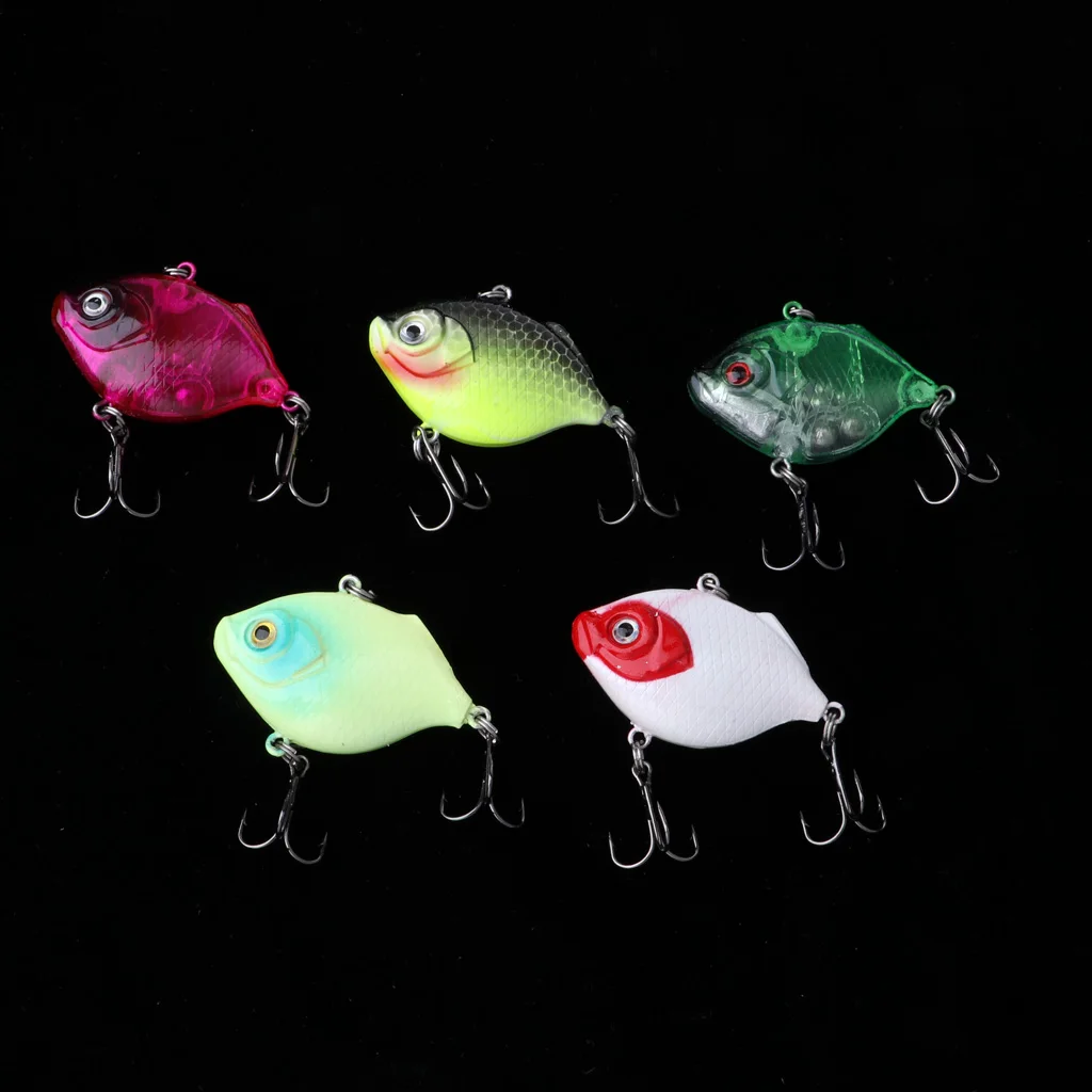 

5 Pieces Simulate Artificial Soft Plastic Fish Shape Bait Float Fishing Lure