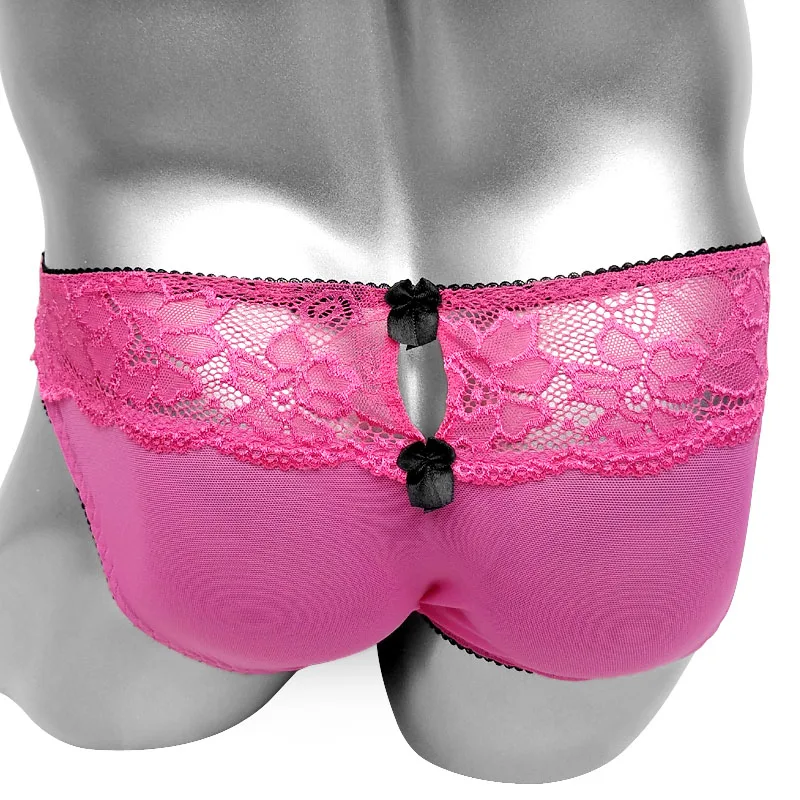 Lace briefs See Through Panties for Sissy Sexy Lingerie Gay Male brief Underwear Slim Low rise Bikini Underpants |