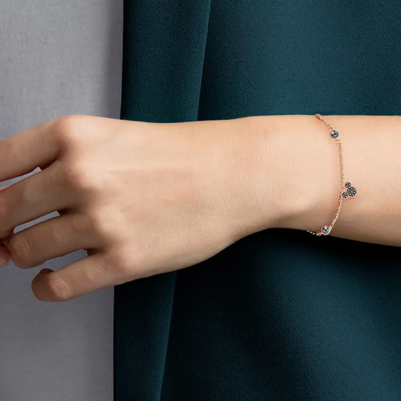 PANDOO Fashion Charm Pure 925 Silver Original 1:1 Copy Cute Mouse Bracelet Female Luxury Jewelry Gifts |