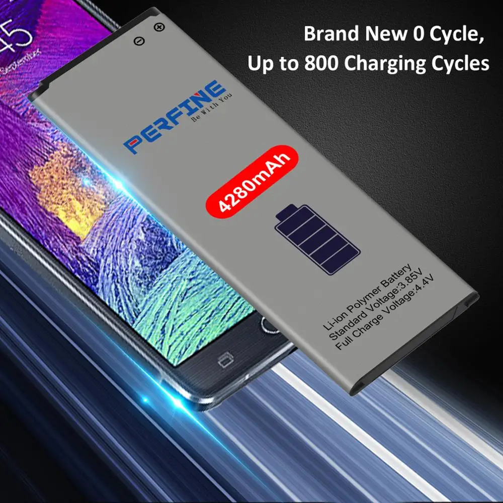 Аккумулятор для Samsung Galaxy Note 4 4280 мА · ч мобильный телефон N910C N910F EB-BN910BBE | Мобильные