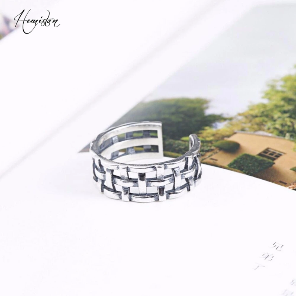 

Authentic 100% Silver Weave Ring, Original Compatible With Thomas Jewelry for Women TS 260