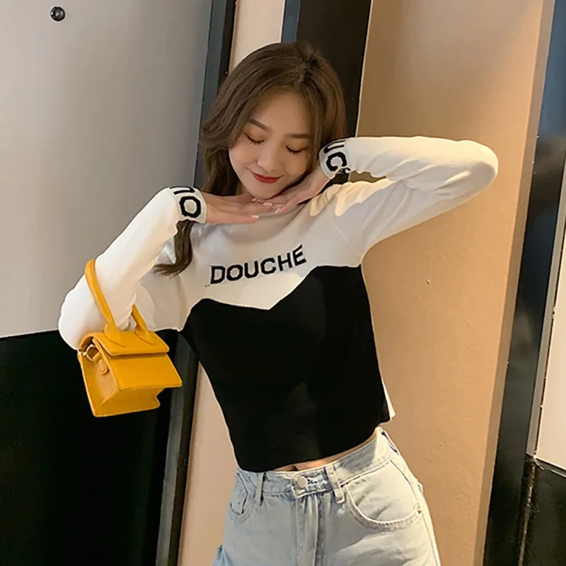 

Autumn Winter Women Sweater Half High Collar Sweater Korean Knitted Slim Fit Elegant Ladies Long Sleeve Jumpers