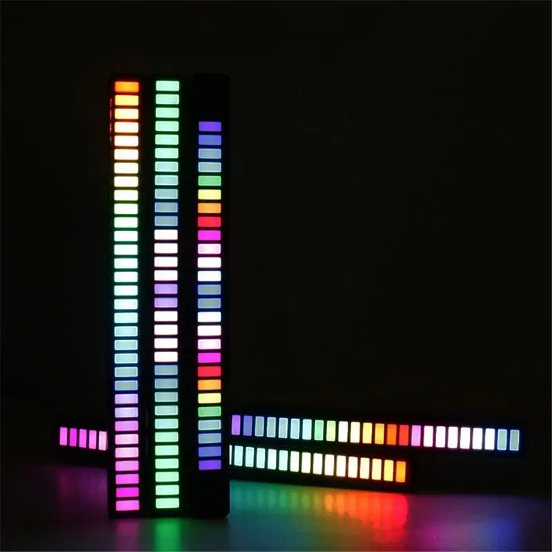 

Car Light LED Colorful Music Rhythm Lamp Voice Control Desktop Decorative Lighting Atmosphere Music Control Decorative Lamp