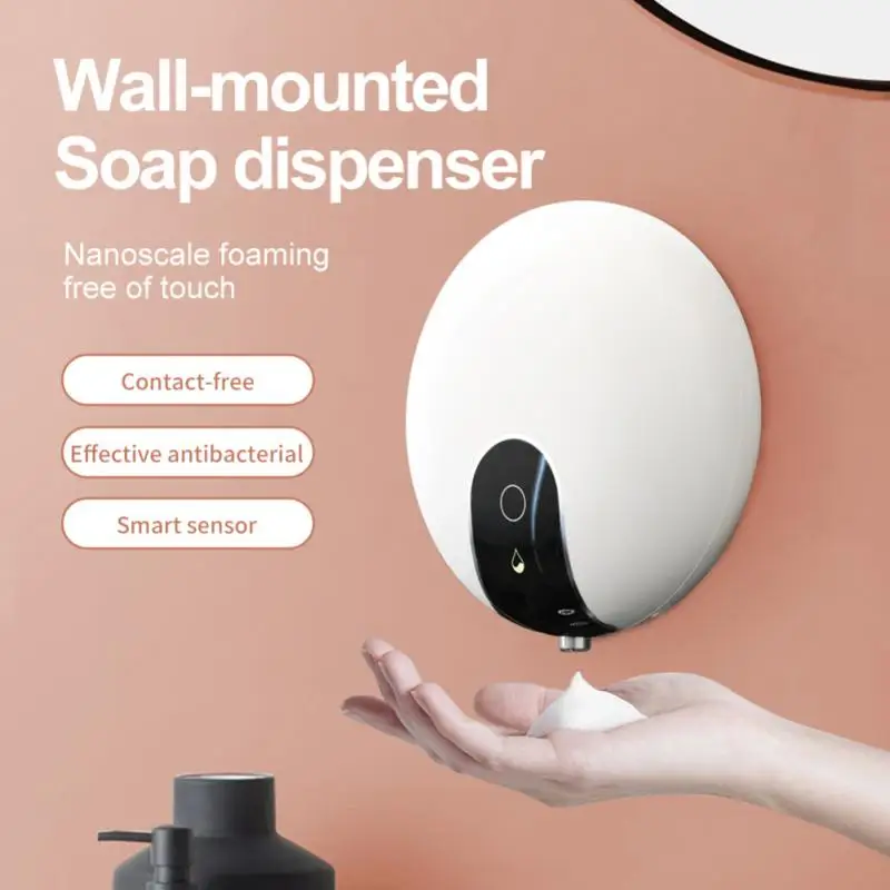 

550ML Foam Soap Dispenser Touchless Automatic Sensor Liquid Soap Dispensers Hand Sanitizer Wall Mounted Soap Dispensers