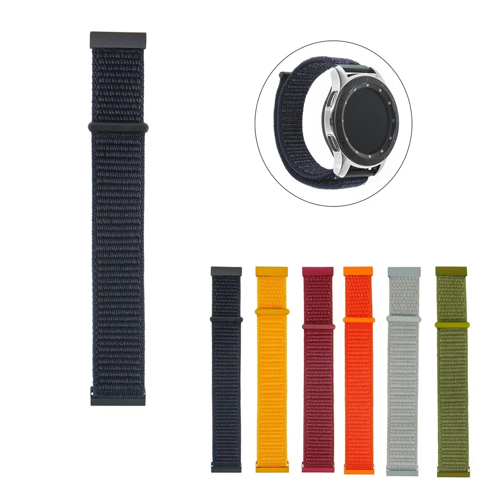 Новый нейлоновый ремешок на липучке с петлей запястье 20 мм для Moto 360 2 поколения 42