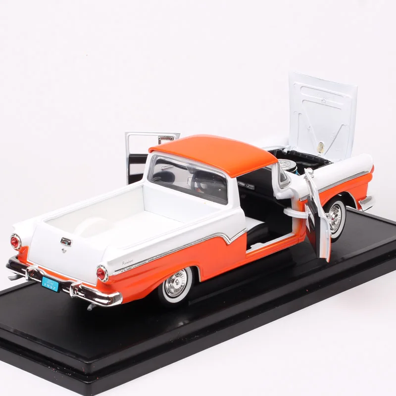 1:18 весы большой классический старый 1957 Ford Ranchero пикап грузовик, отлитый под давлением игрушечная машина модели автомобилей станция вагон для сбора подарка