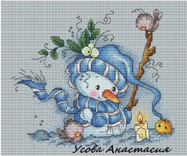 Набор для вышивания крестиком MM Счетный крест веер ручной работы 14ct вышивка