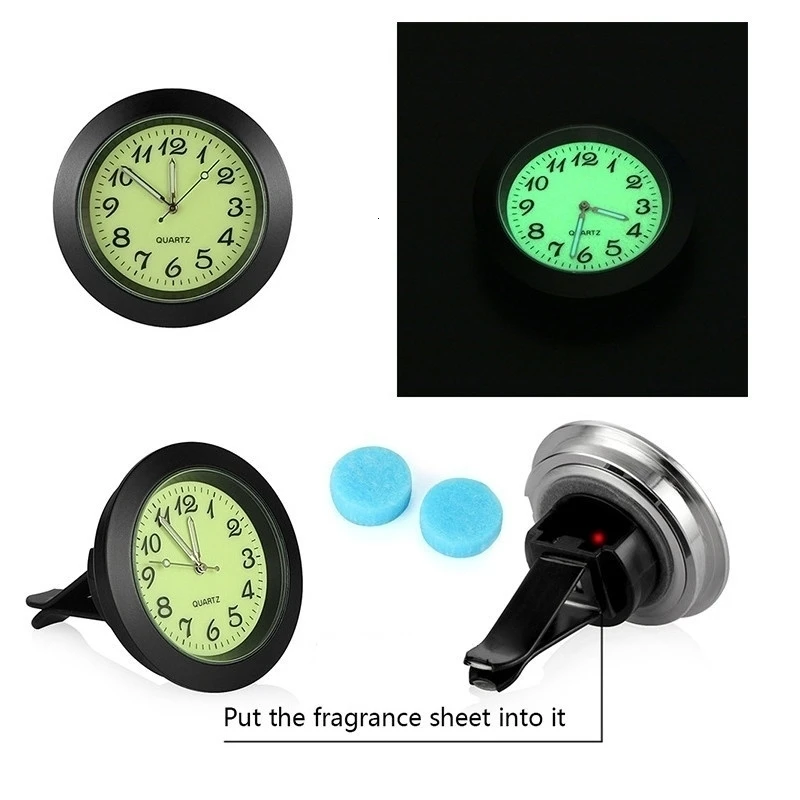 Автомобильные часы светящиеся мини автомобили внутренние цифровые механические