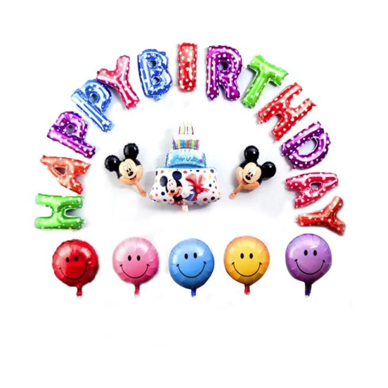 Украшение для детского дня рождения из мультфильма Диснея Микки Маус торт буквы