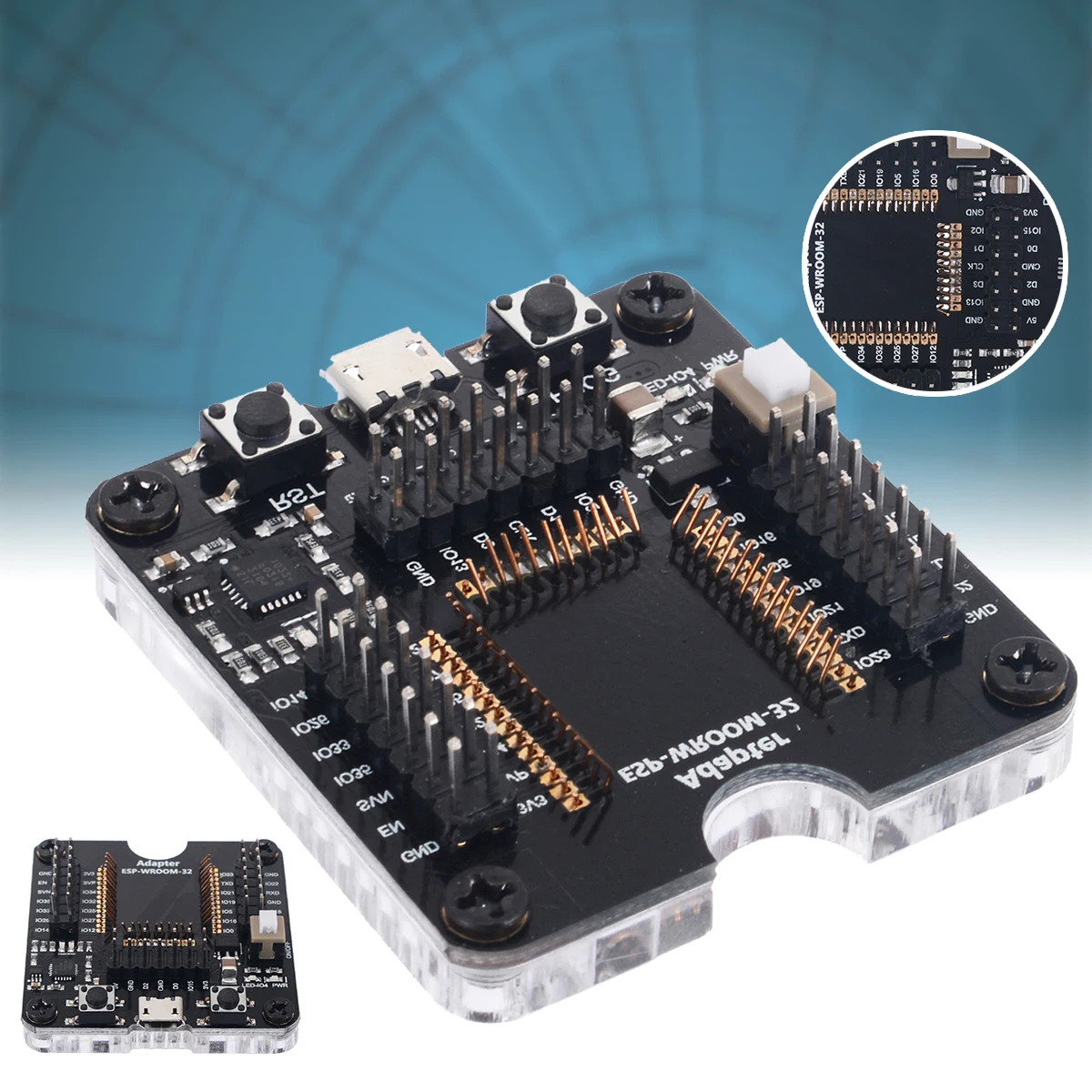 Электрический программатор разъем инструмент ESP32 адаптер гнездо для ESP WROOM 32