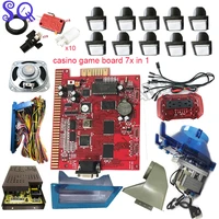 casino multi game board 7x in 1jamma kit for gambling machine slot pcb motherboard coin acceptor hopper led button win sytem
