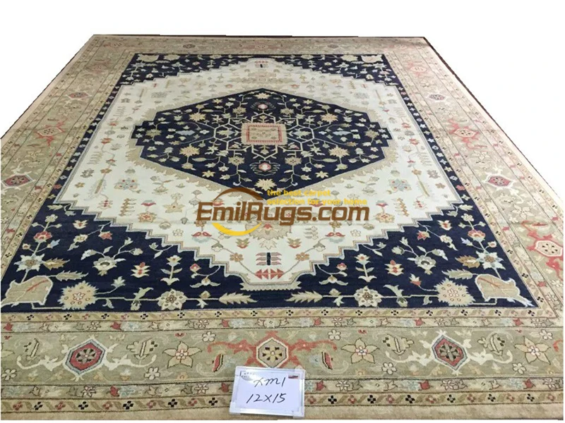 Koop Originele Single Export Turkse Handgemaakte Tapijten Oushak Ozarks Zuivere Wol Tapijt XA1-1