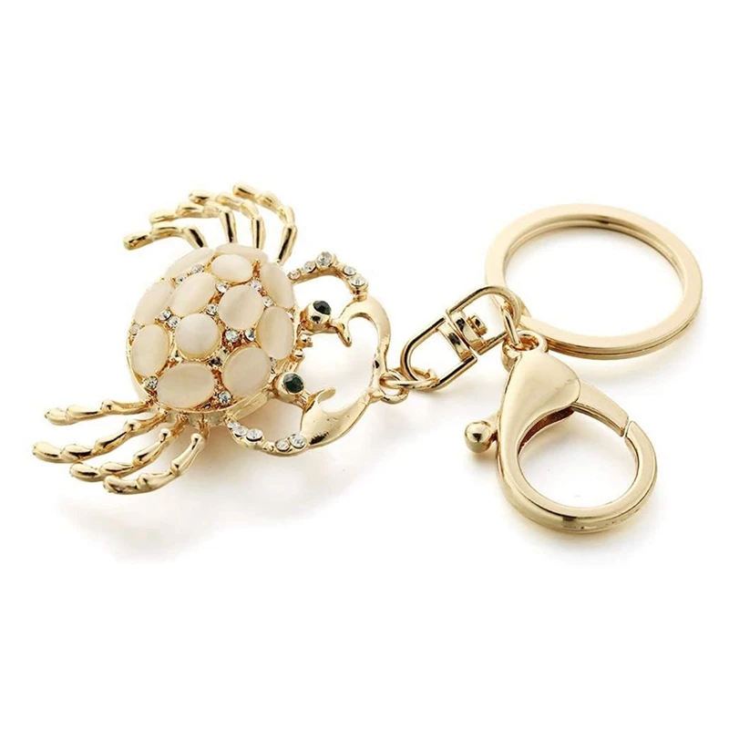 Брелки с животными краб-кулон металлический брелок подвеской держатель для