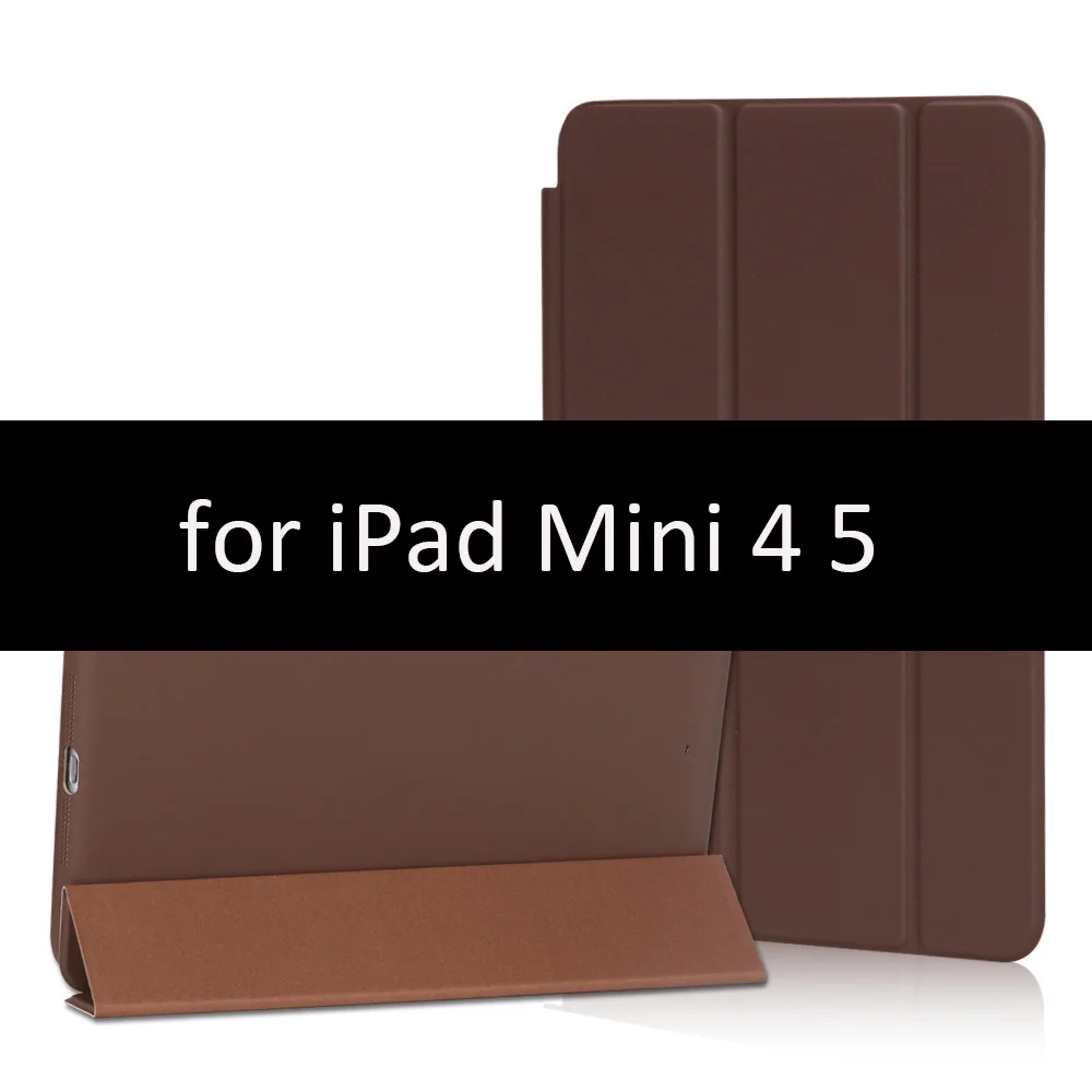 Чехол для iPad Mini 5 4 3 2 1 чехол GOLP PU кожаный тройной бумажник откидной стенд магнитный автоматический режим сна смарт-чехол для iPad Mini 5 чехол - Цвет: Dark Brown-45