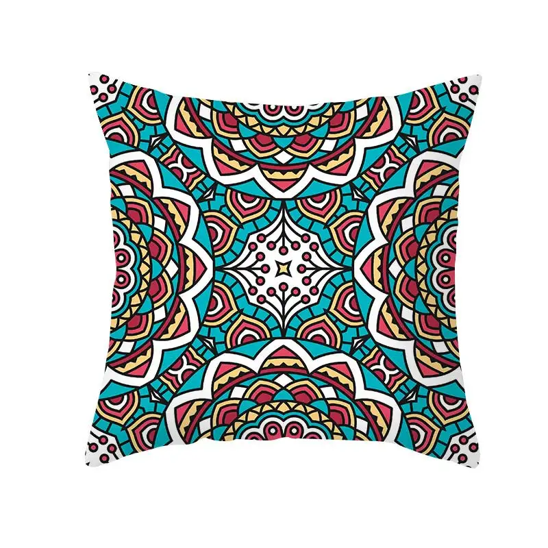 Чехол для подушки с мандалой индийская мандала полиэстеровый чехол диванной