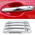 Стайлинг автомобиля, хромированная крышка дверной ручки, отделка, верхнее украшение для Mazda 2, 3, 6, CX-3 2013, 2014, 2015-2017, 2018, 2019, 2020