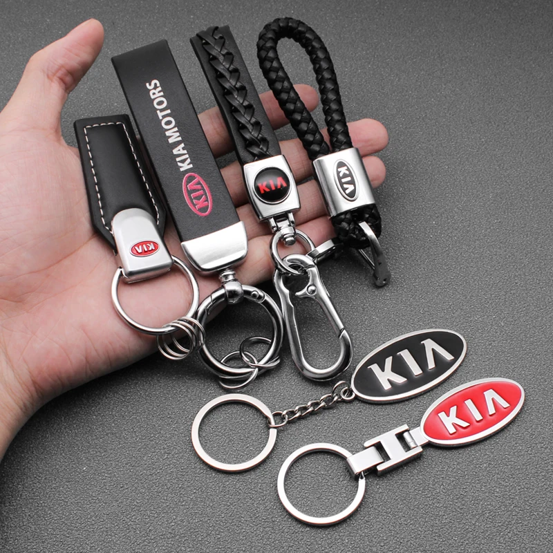Металлический Кожаный Автомобильный 3d-брелок с эмблемой модный брелок для