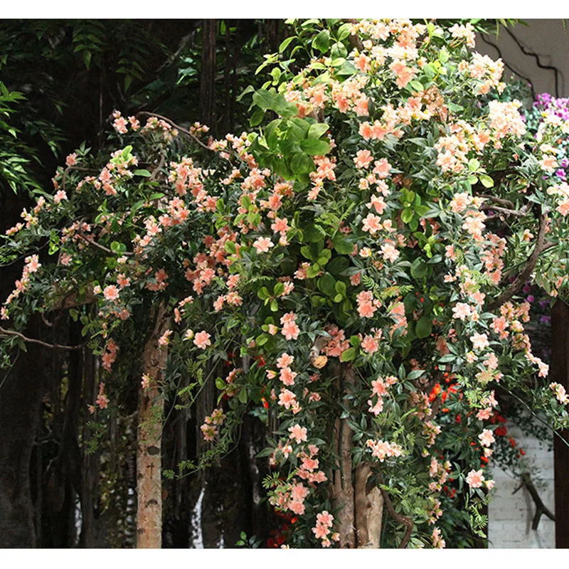 

1,8 м шелковая гардения, ротанговая подвесная лоза, искусственные цветы, струна, свадебная АРКА, роза, гирлянда, Купольные цветы, украшение дл...