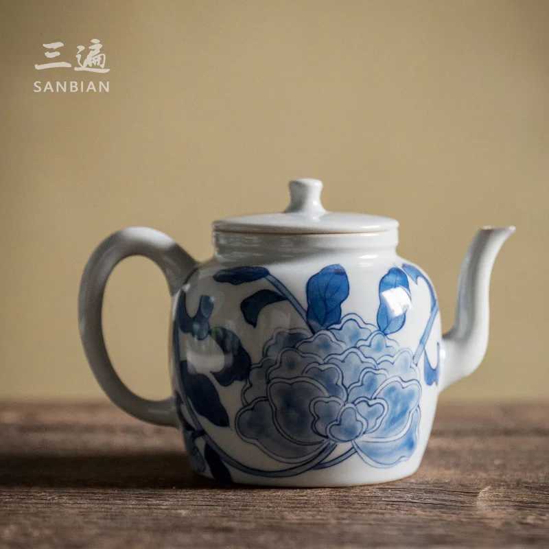 Porcelain China Teapot Vintage Small Tea Infuser Kettle Ceramic Pot Chinese Tea Set Kung Fu Teteras Tea Accessories ED50CH