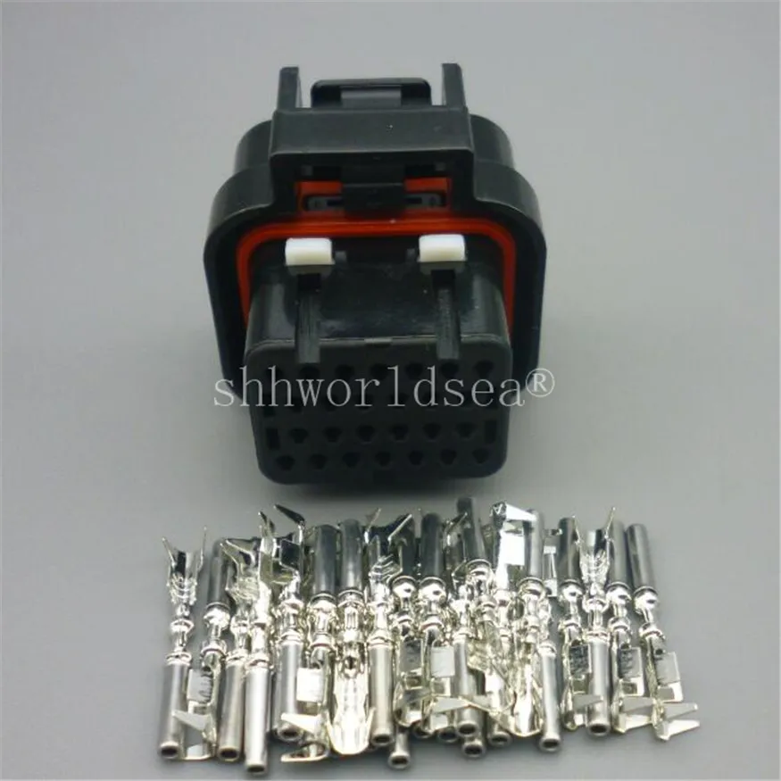 26 Pin 3-1437290-7 6437288-6 T SUPERSEAL 3 Slots Electrical Female Male Straight PCB Wire to Board Connector ECU Plug | Автомобили и