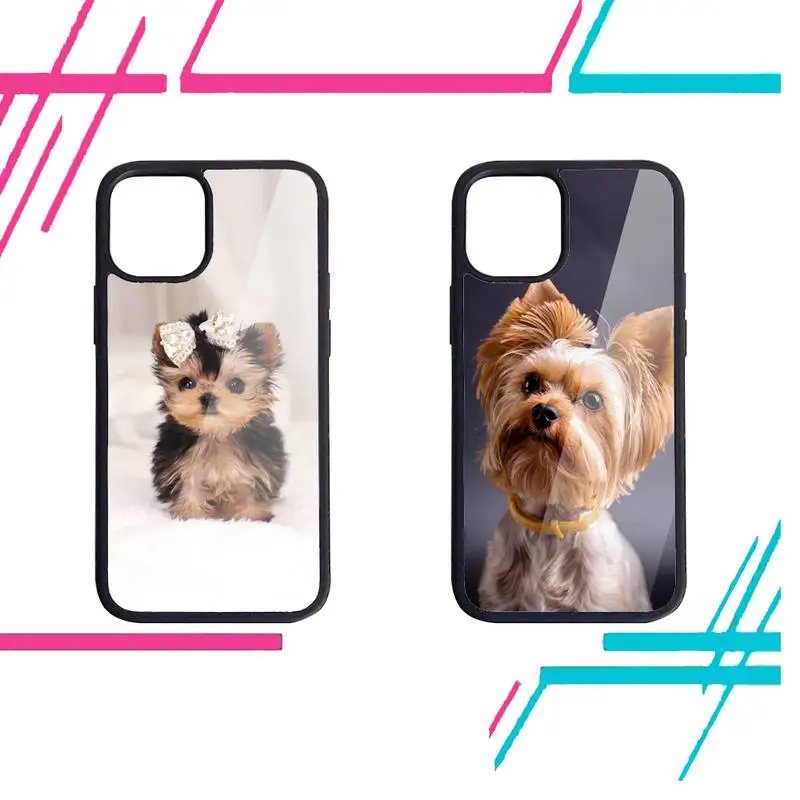

Yorkshire terrier dog cute animal Phone Case PC for iPhone 11 12 pro XS MAX 8 7 6 6S Plus X 5S SE 2020 XR