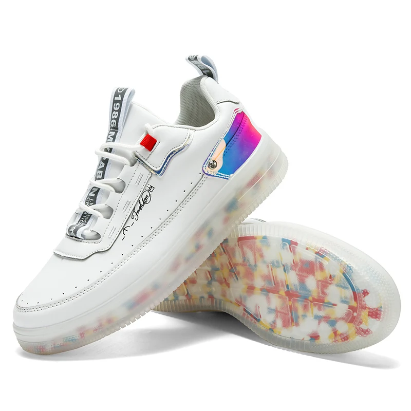 

FEBMOFL Men Casual Shoes Sneakers For Men Flats Trainers Walking Shoes Zapatillas British Style Shoe Lace Up Men White Shoes