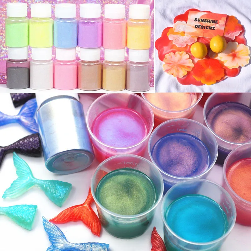 Цветной пигмент перламутровый хамелеон порошок для самостоятельного