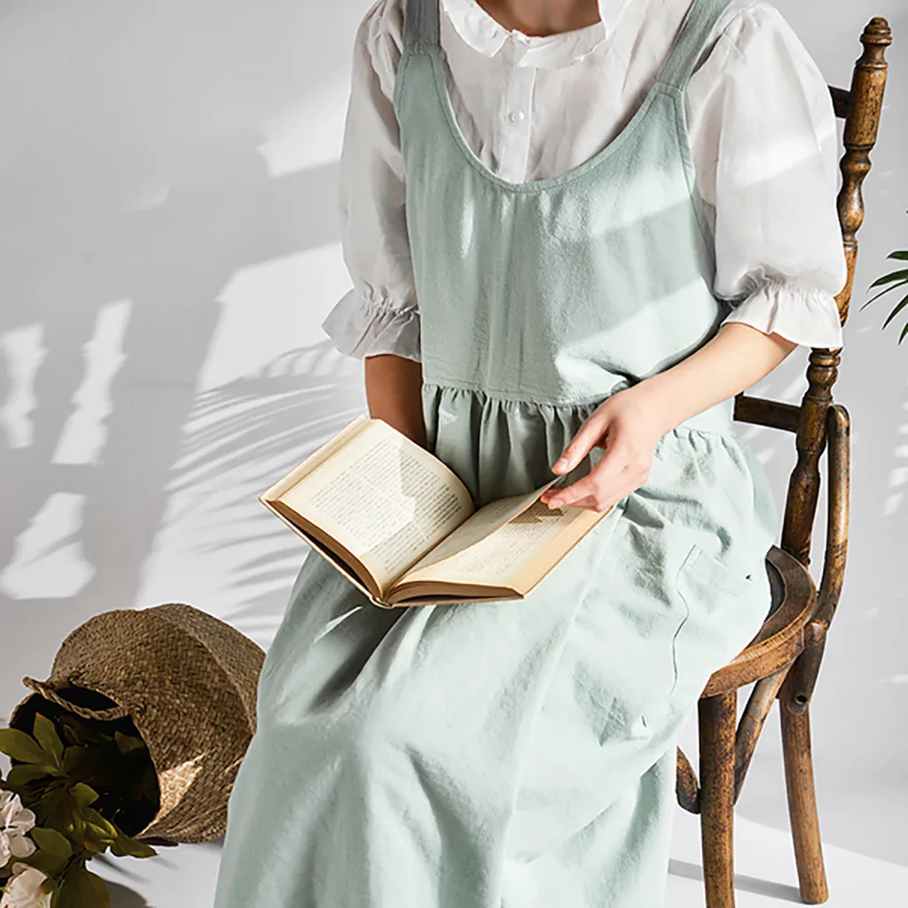 Кухонный Фартук Saingace вареные хлопковые льняные фартуки с минималистичным