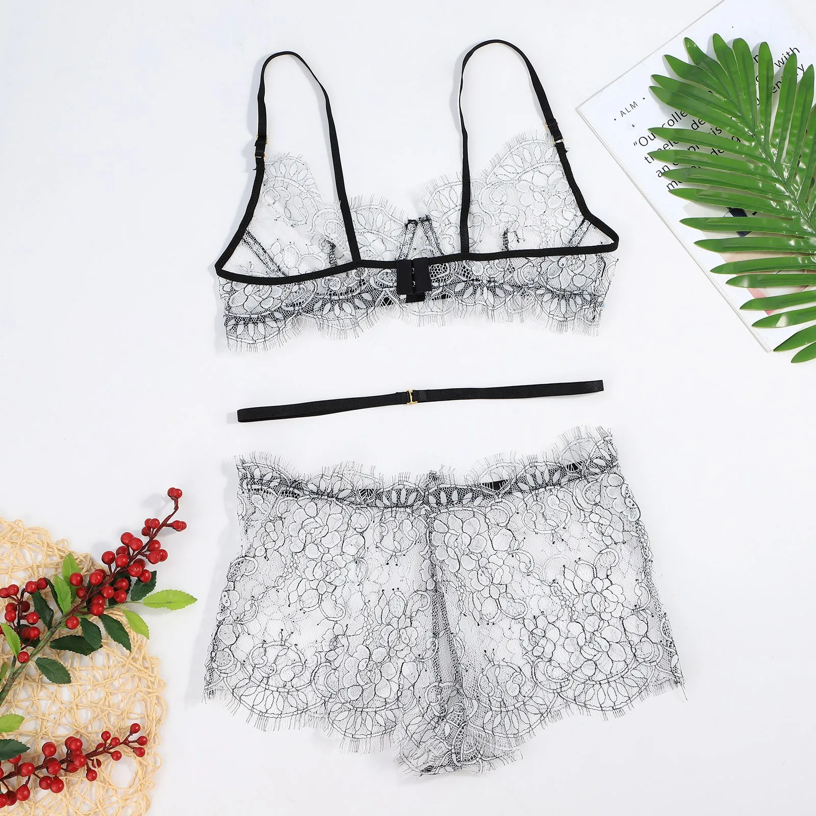 

Exquisite Mesh Underwear Women Set Transparent Sexy Bra Briefs Set Sexi Lingeri Set Erotic Lingerie Sensual Lingerie Woman