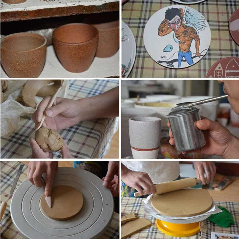 Набор для лепки из глины 4 шт. сглаживания воска резьбы по керамике инструменты