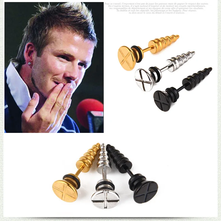 Серьги-гвоздики из нержавеющей стали для мужчин и женщин модные ювелирные