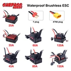 Контроллер скорости SURPASSHOBBY 150A 120A, водонепроницаемый ESC 80A 25A 35A 45A 60A KK для радиоуправляемых бесщеточный автомобильный двигатель 18 110 112