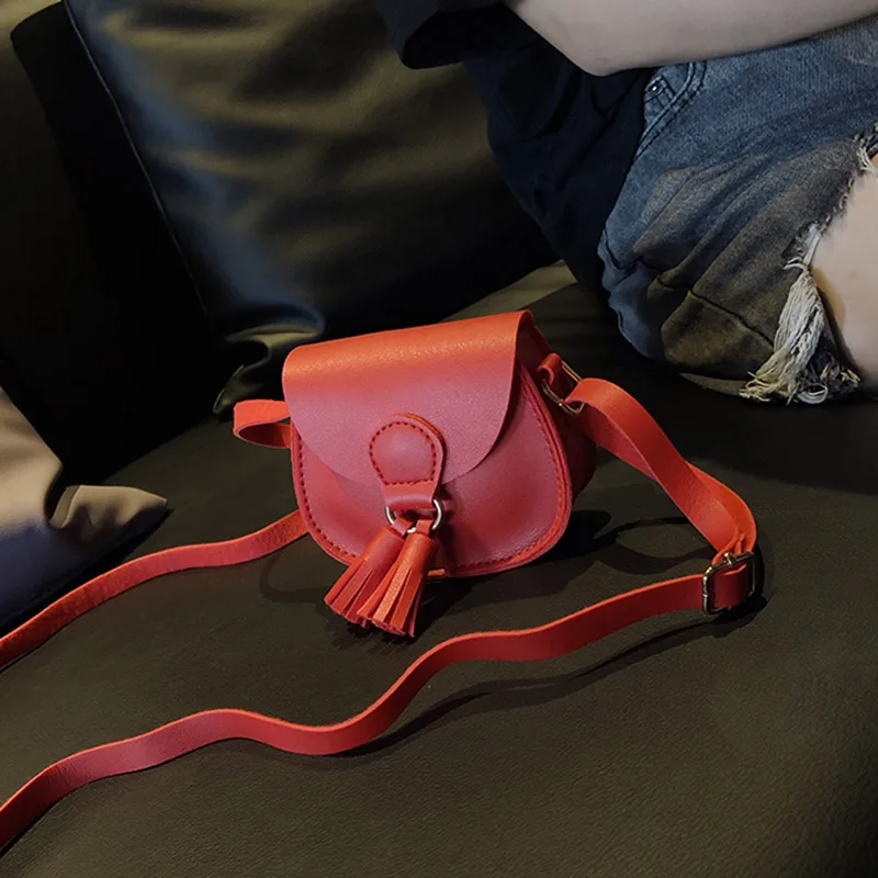 

Womens Baby Child Retro Tassel Decoration Small Bag Retro Messenger Cross Bag SER88