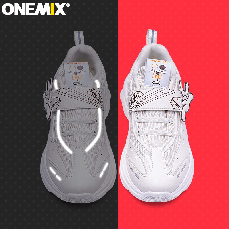 Детская спортивная обувь ONEMIX для мальчиков и девочек нескользящая на липучке