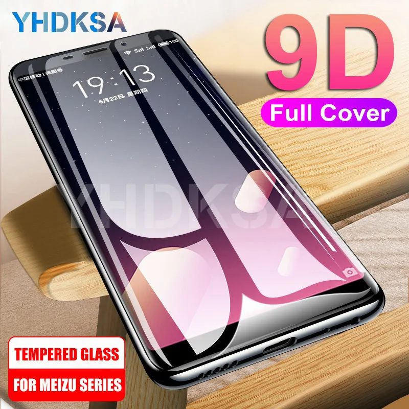 9D полное покрытие из закаленного стекла для Meizu M8 Lite M8 M6 M5 Note M6S M6T M5S M5C V8 Pro Защитная пленка для экрана