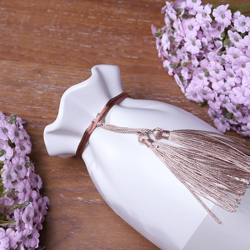 Европейские Керамические Вазы Украшения ваза с бахромой в виде листьев лотоса