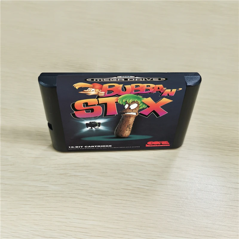 Игровой картридж Bubba n Stix 16 бит MD для консоли MegaDrive Genesis|game cartridge bits|cartridge bitcartridge game |