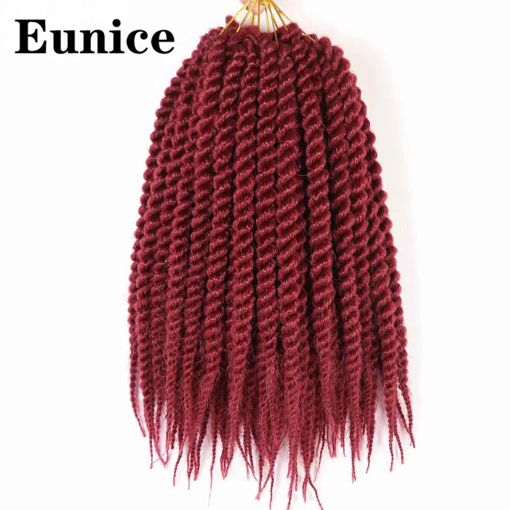 12 &quotГавана крученые крючки волосы черные синтетические Омбре плетение волос